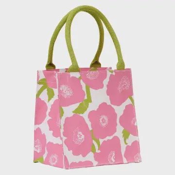 Poppy Pink Itsy Bitsy Reusable Gift Bag Tote