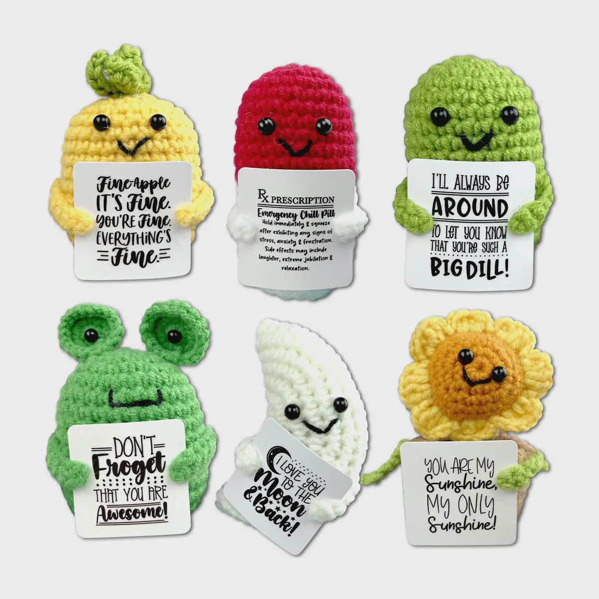 Emotional Support Crochet Plush Pals- Asst