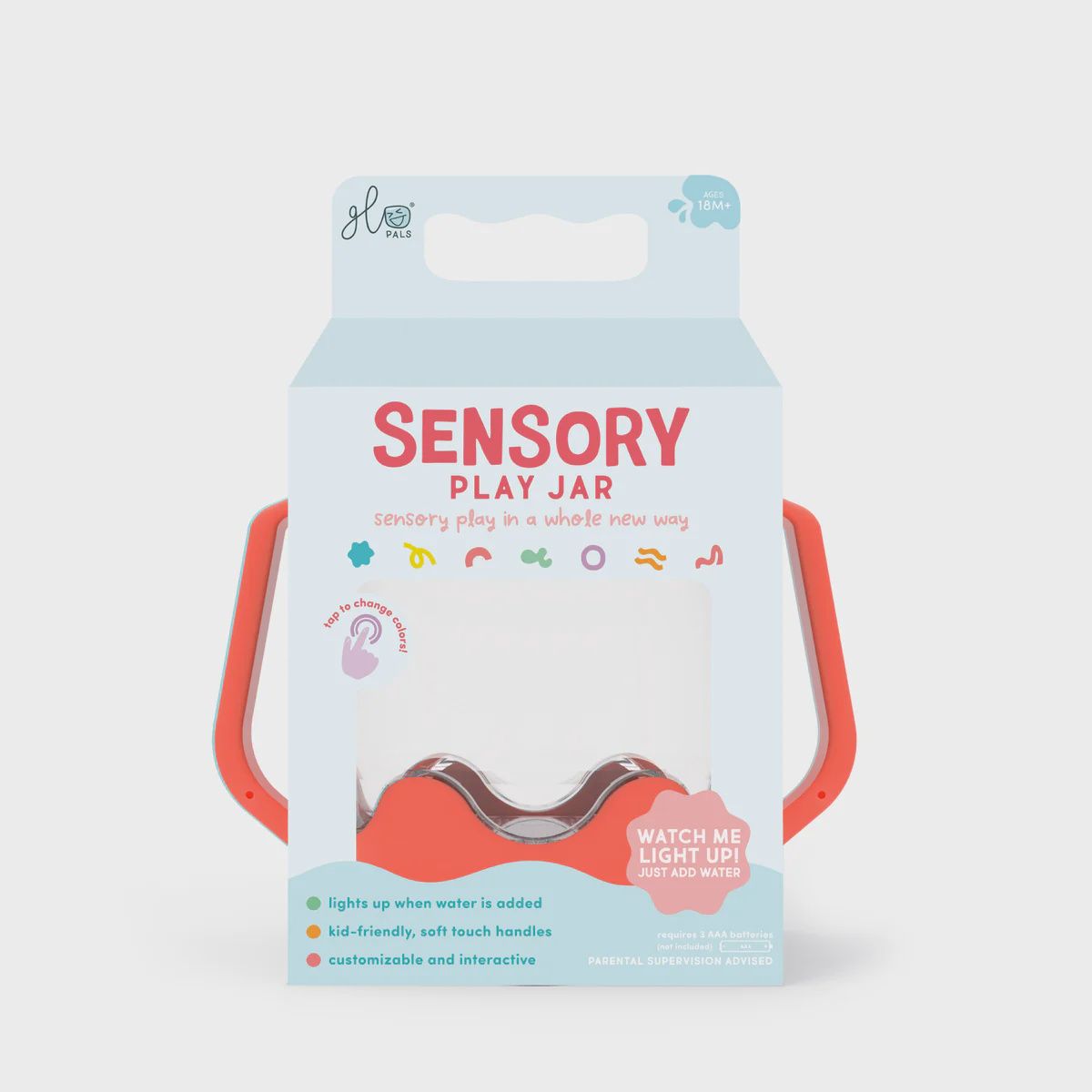 Sensory Play Jar- Coral