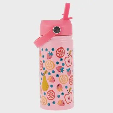 Insulated Stainless Steel Water Bottle with Handle Fruit