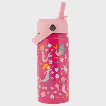 Insulated Stainless Steel Water Bottle with Handle Mermaid