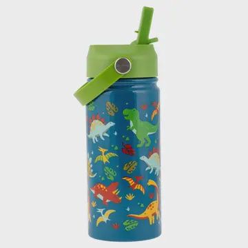 Insulated Stainless Steel Water Bottle with Handle Dino