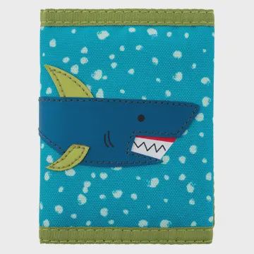 Stephen Joseph Kids&#39; Tri-Fold Wallet Shark Blue
