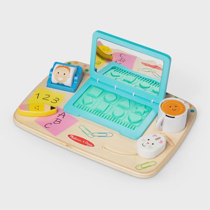 Wooden Work &amp; Play Desktop Activity Board