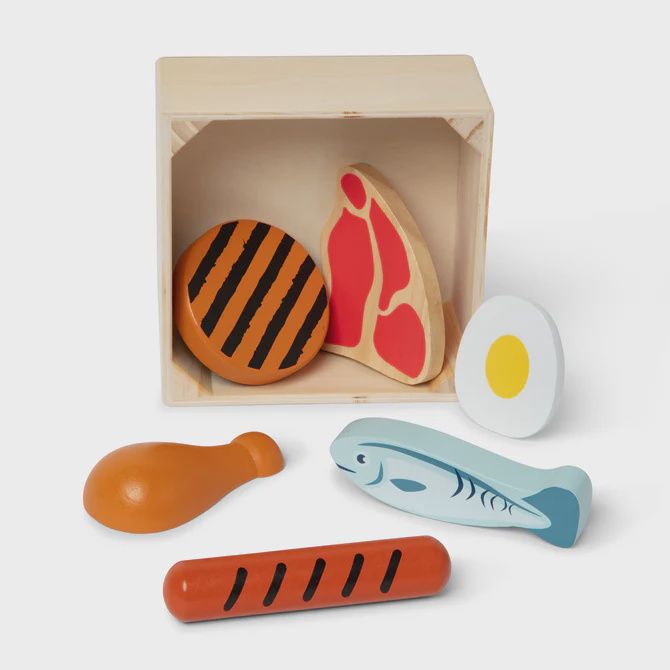 Wooden Food Groups Play Set – Protein