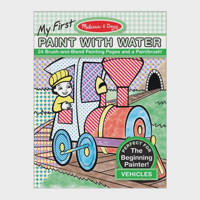 My First Paint with Water - Vehicles