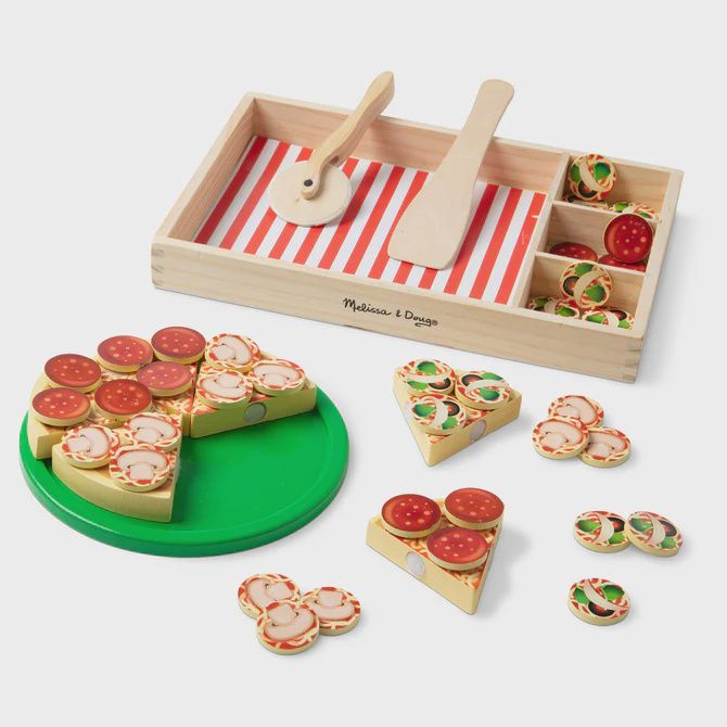Wooden Pizza Party Play Set