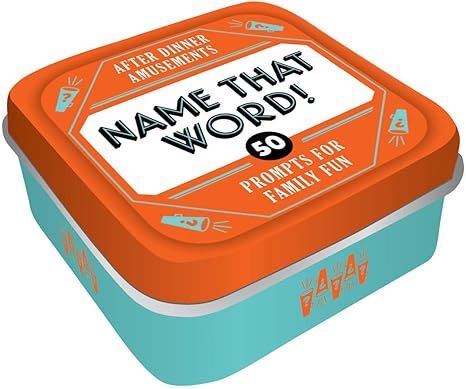 After Dinner Amusements: Name That Word!: 50 Prompts for Family Fun With 50 trivia cards