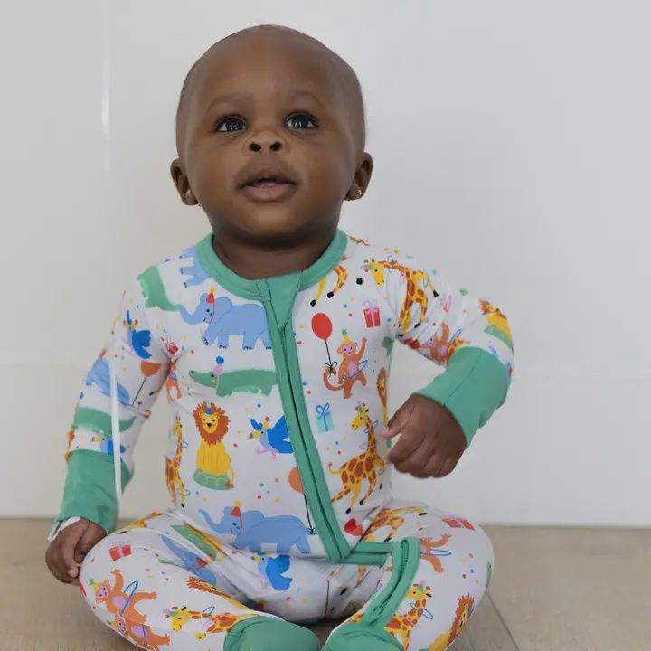 Party Animals Bamboo Zippy 12-18M