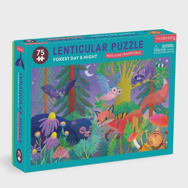 Lenticular Puzzle Forest and Day Night