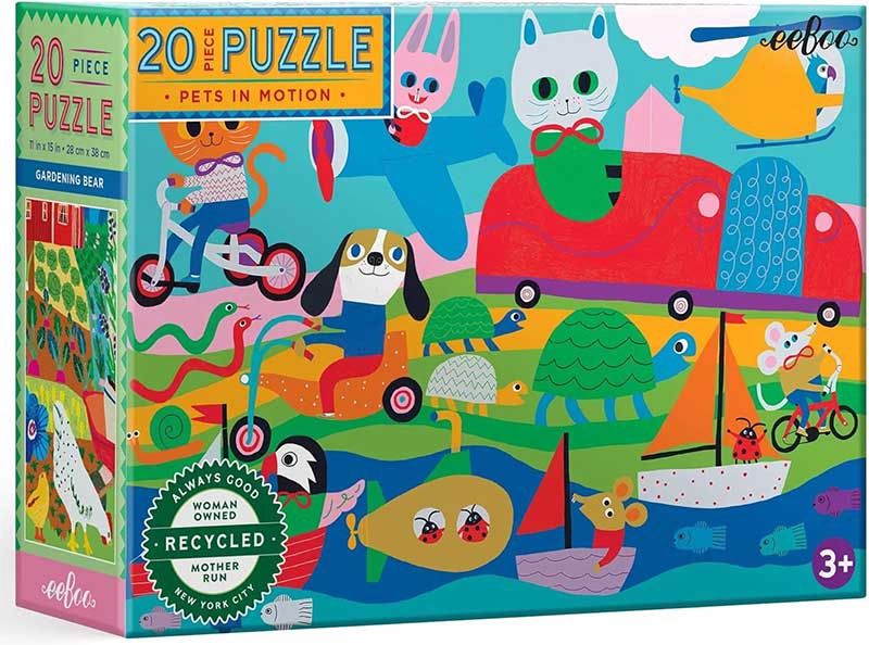 Pets in Motion 20-Piece Puzzle