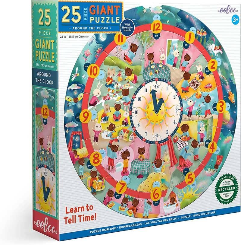 Around the Clock 25-Piece Giant Puzzle