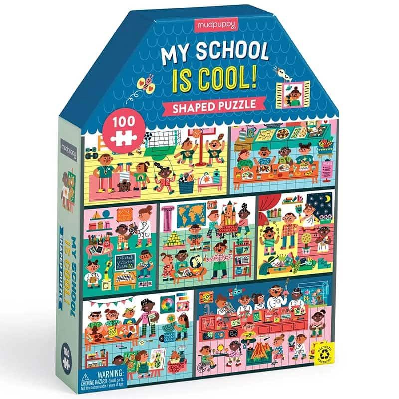 My School is Cool 100-Piece Shaped Puzzle