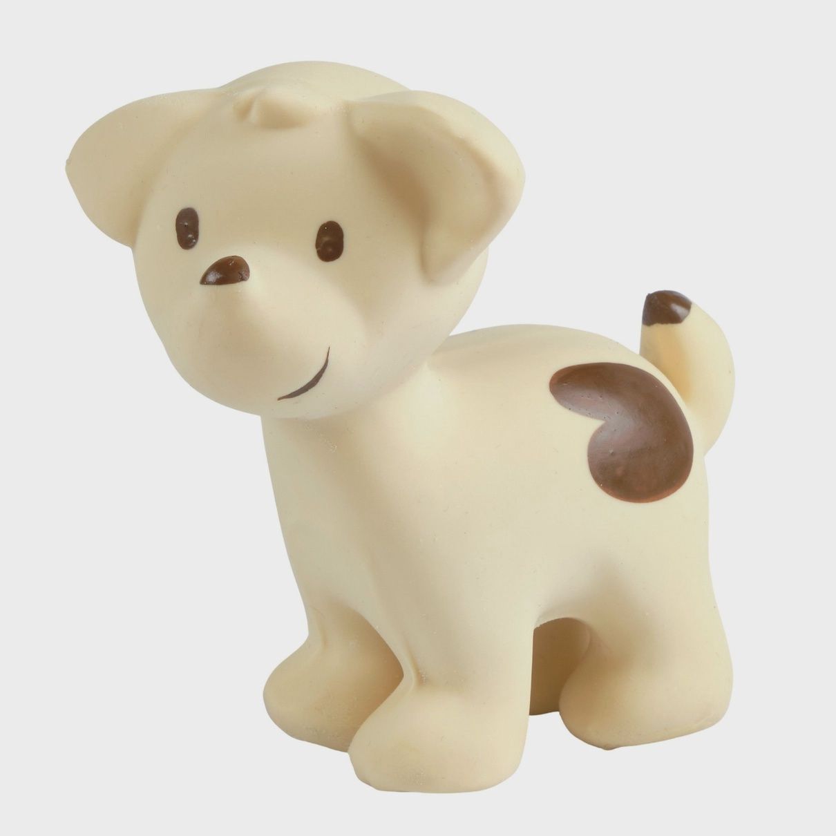 Puppy Natural Organic Rubber Teether, Rattle &amp; Bath Toy