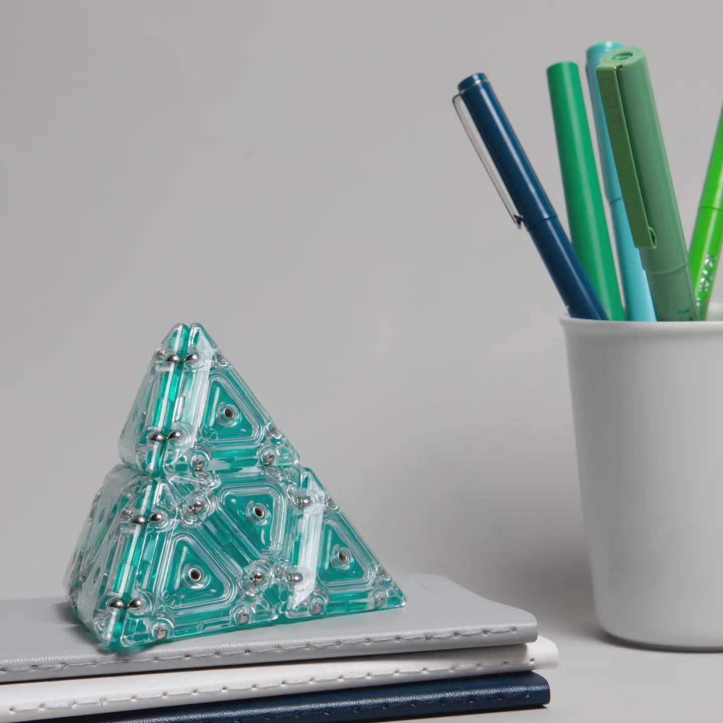 Geode Pyramid- aqua