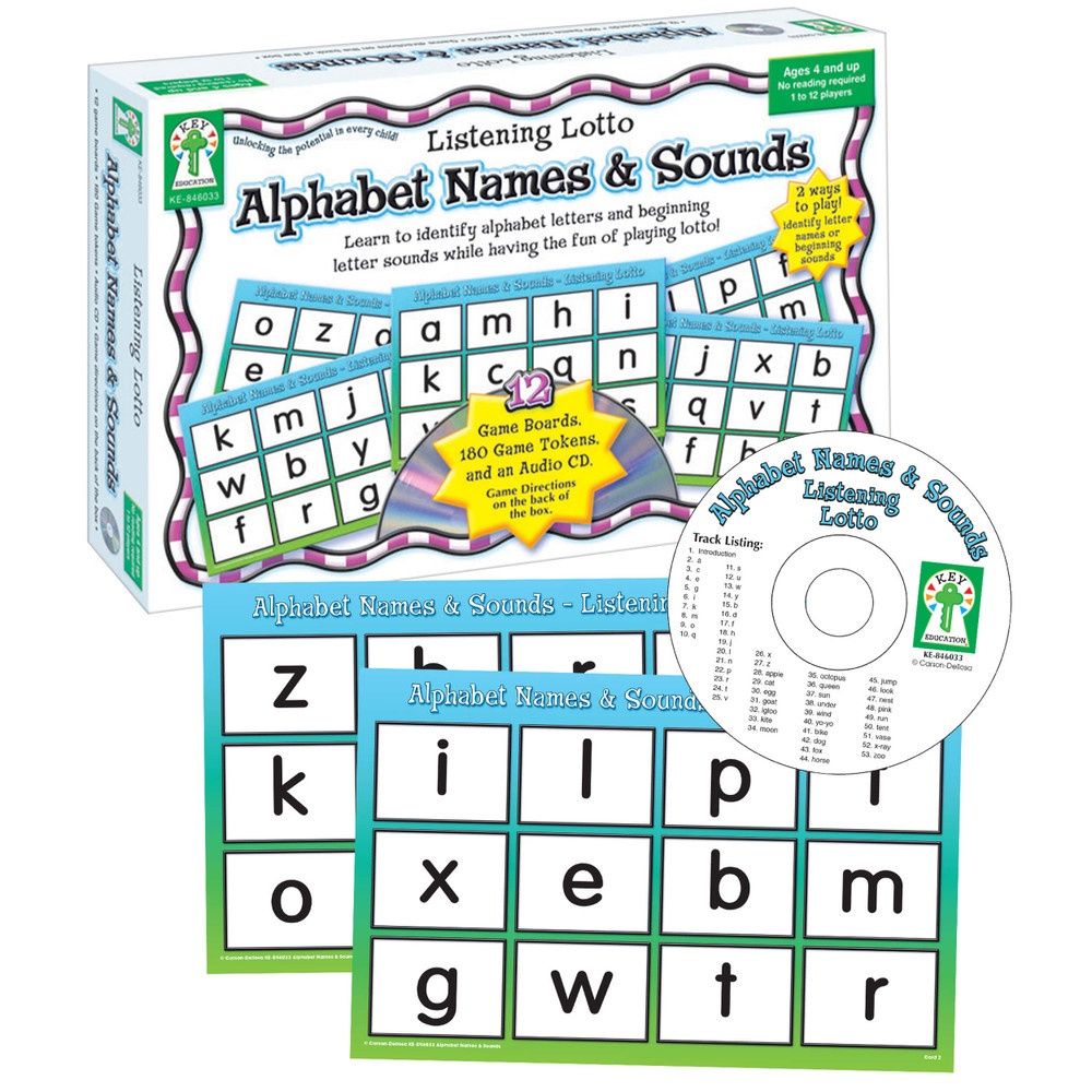 Alphabet Names &amp; Sounds Board Game Grade PK-1 x1