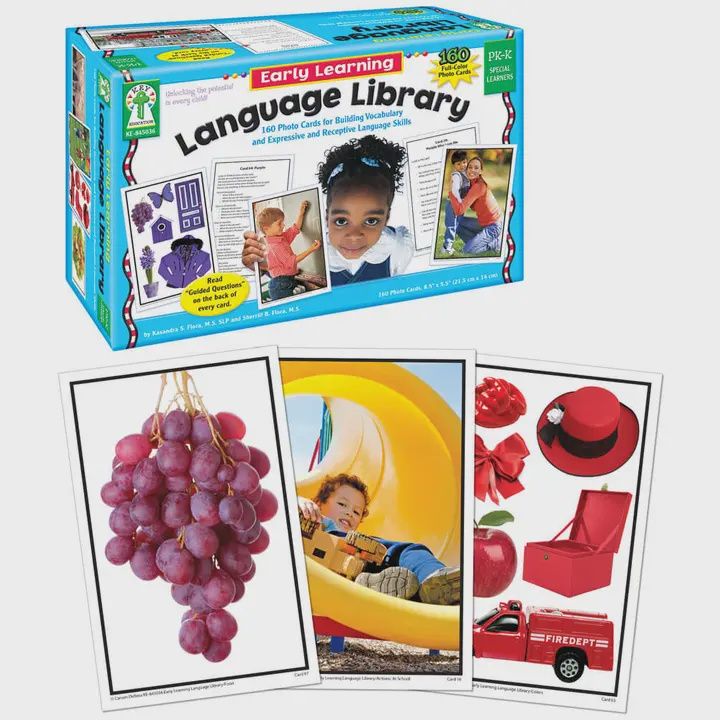 Early Learning Language Library Learning Cards, Grades Pk-K
