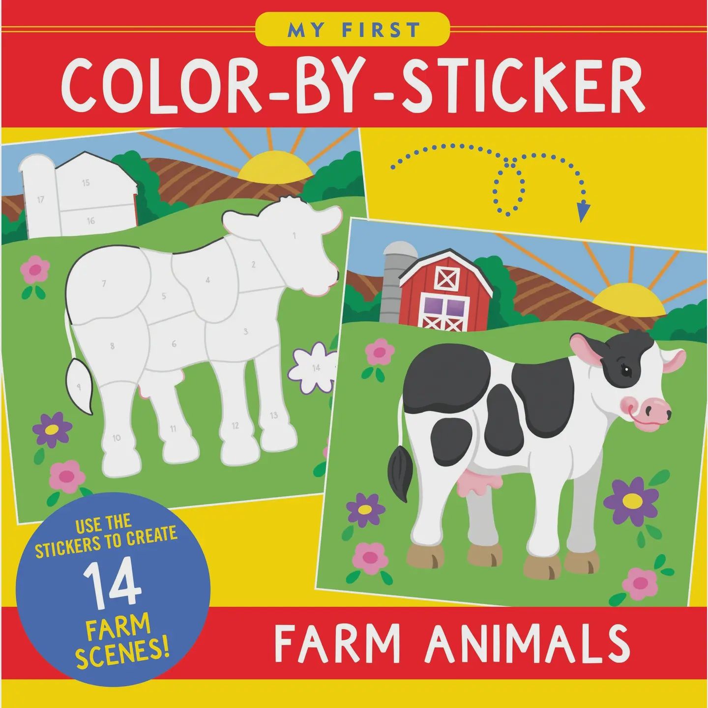 My First Color-By-Sticker Book -- Farm Animals