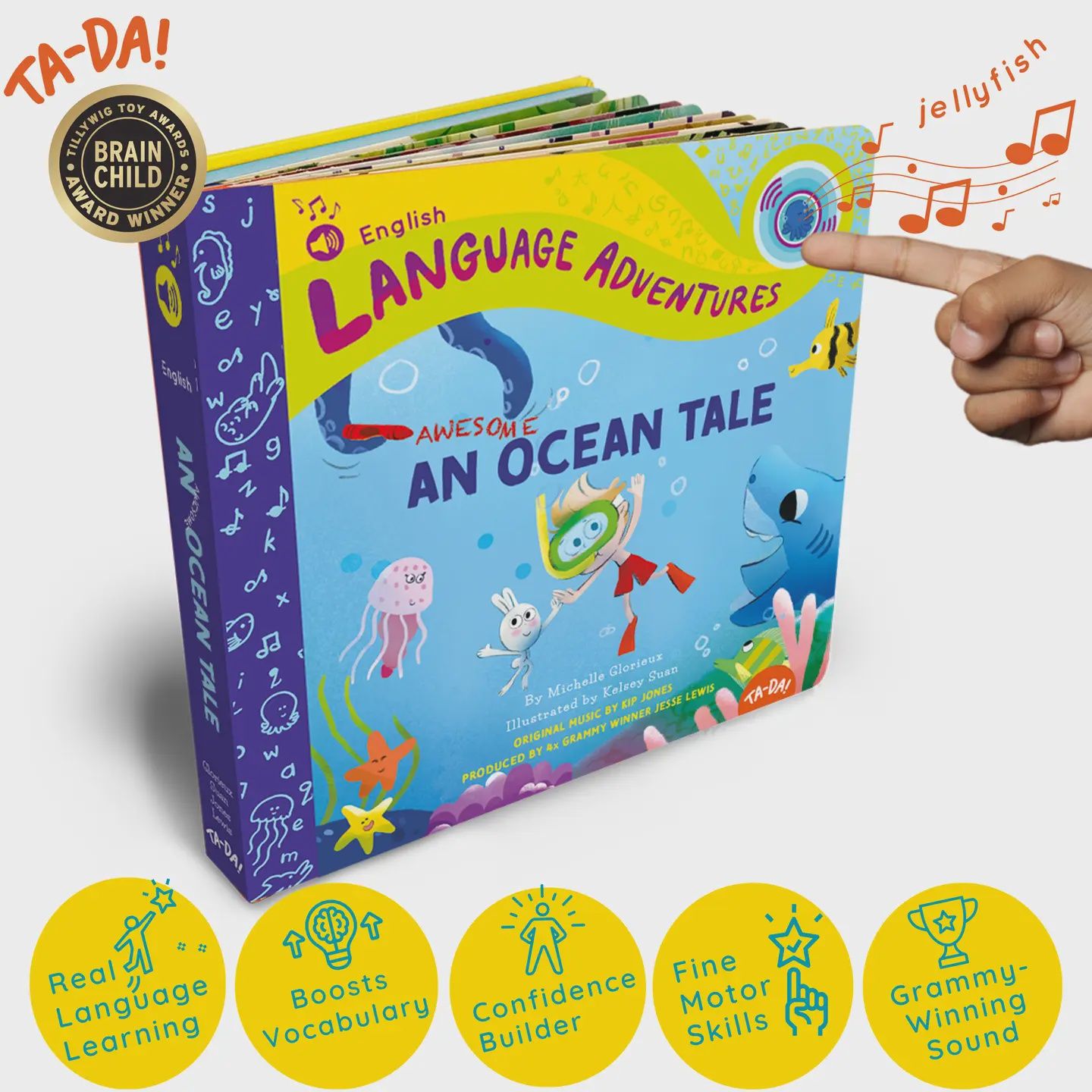 An Awesome Ocean Tale Sound Book For Toddlers - English