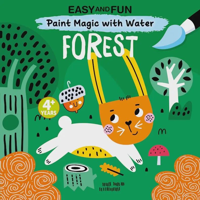 Painting Book - Paint Magic with Water: Forest