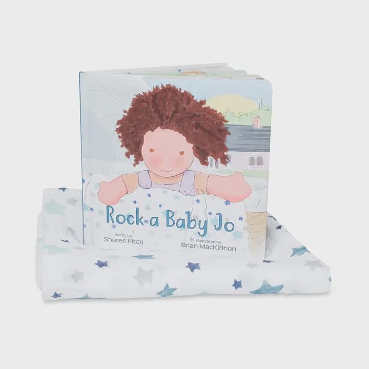 Lulujo - Rock A Baby Jo Book &amp; Blanket Gift Set