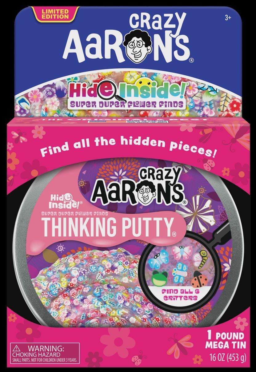 MEGA Super Duper Flower Finds - 1 Pound Thinking Putty Tin