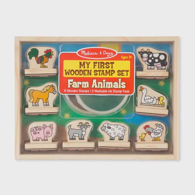 My First Wooden Stamp Set - Farm Animals