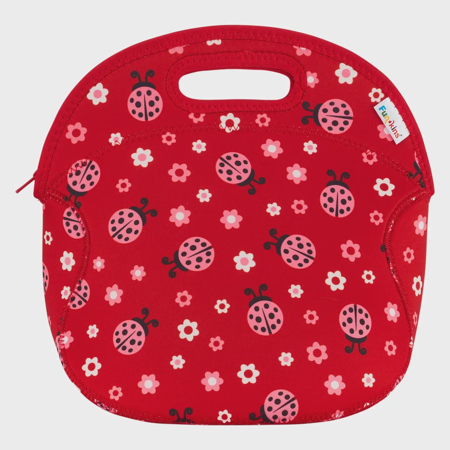 Large, Machine Washable Lunch Bag For Kid - Ladybugs