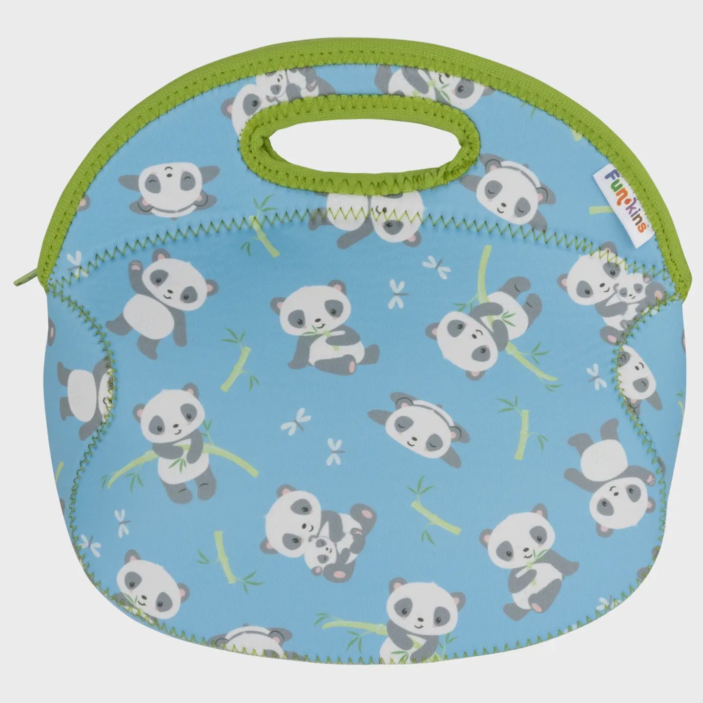Large, Machine Washable Lunch Bag For Kids - Pandas