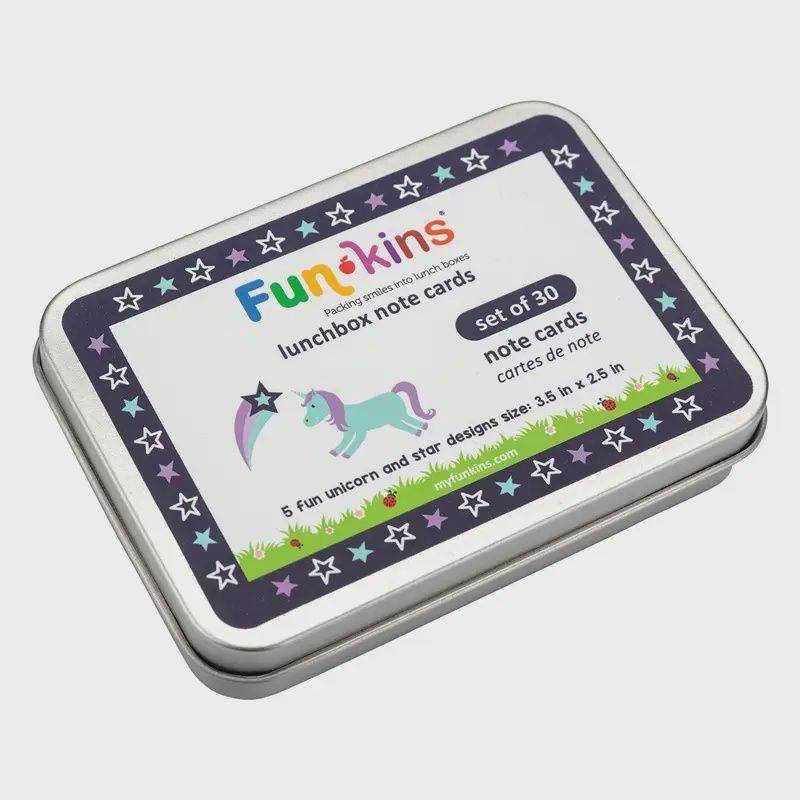 Lunchbox Note Cards For Kids - Unicorns