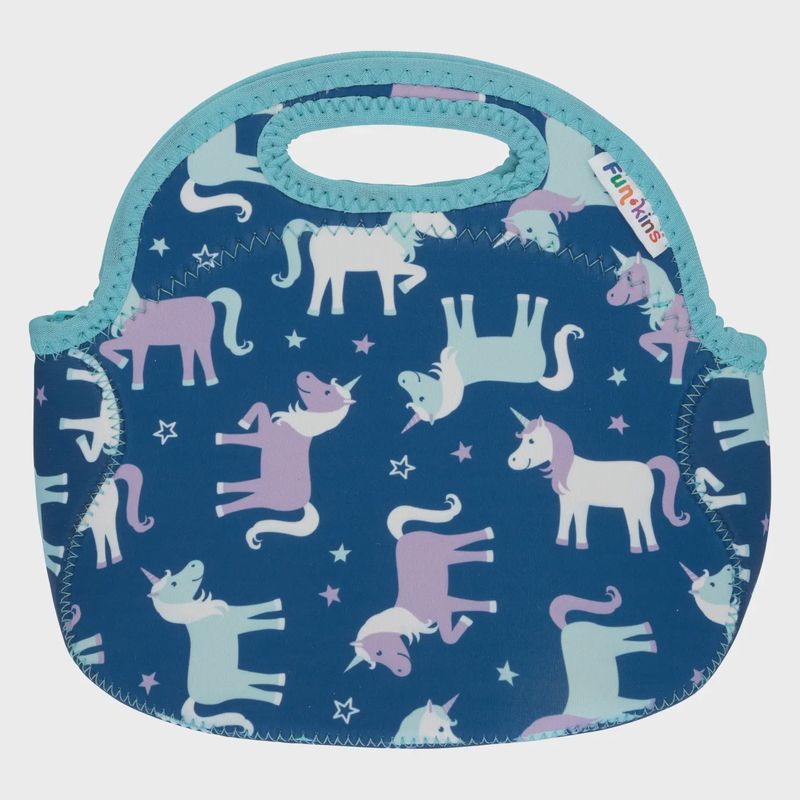 Small, Machine Washable Lunch Bag For Kids - Unicorns