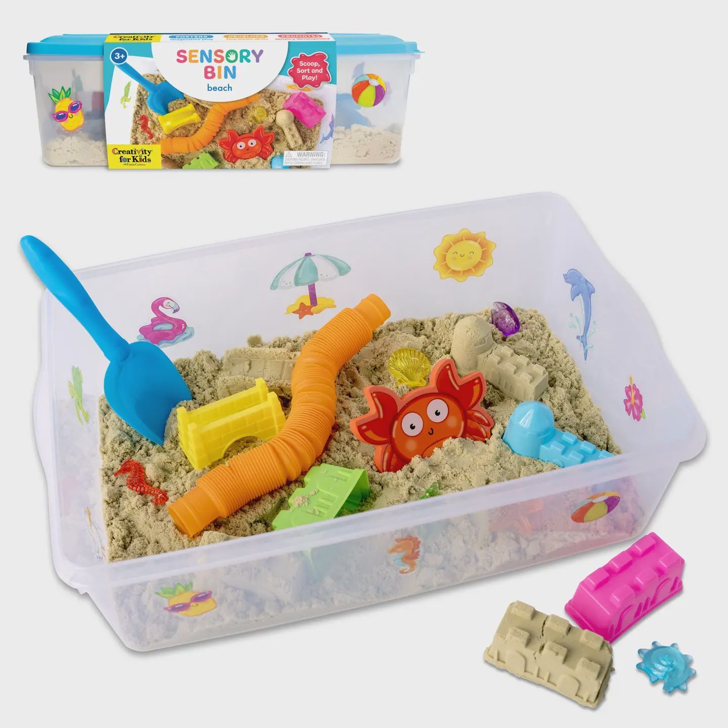 Sensory Bin Beach Activity Bin For Kids