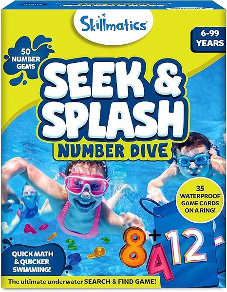Skillmatics Pool Toys - Seek &amp; Splash, Search &amp; Find Water Game