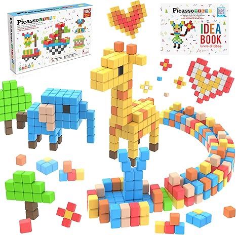108 Picasso Tiles- Cubes