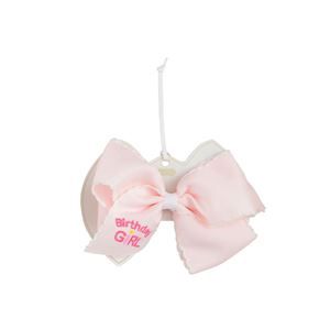 Bday Girl Embroidered Bow