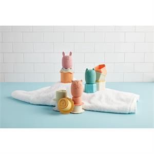 Pink Stacking Cup Bath Set