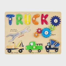 Truck Busy Board Wooden Puzzle