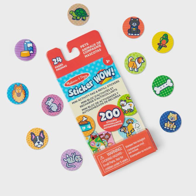 Sticker WOW! Mini Activity Pad with Refill Stickers - Pets