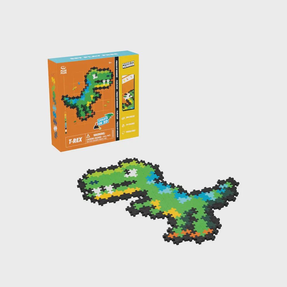 Puzzle By Number - 250 Pc T-Rex