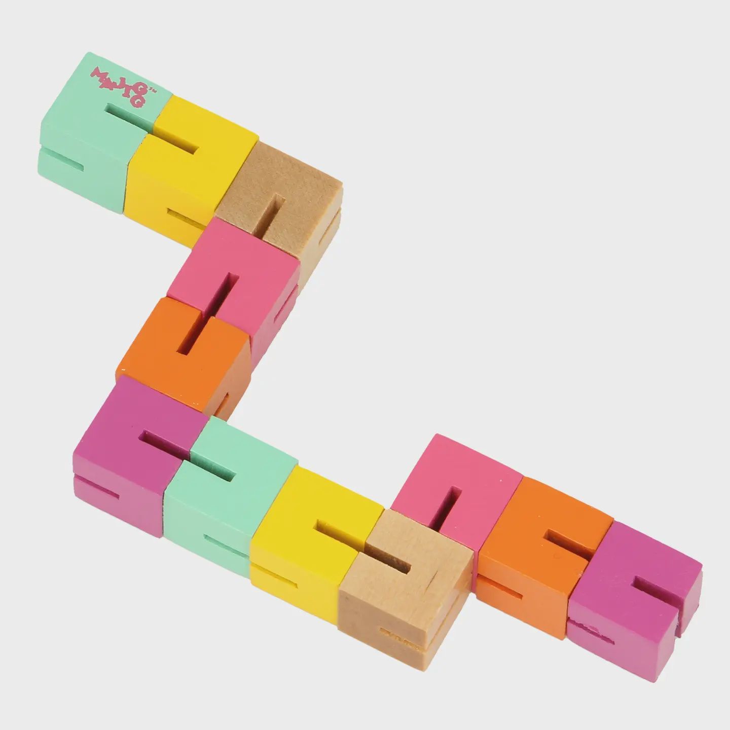 Majigg Wooden Twisty Blocks Sensory Toy
