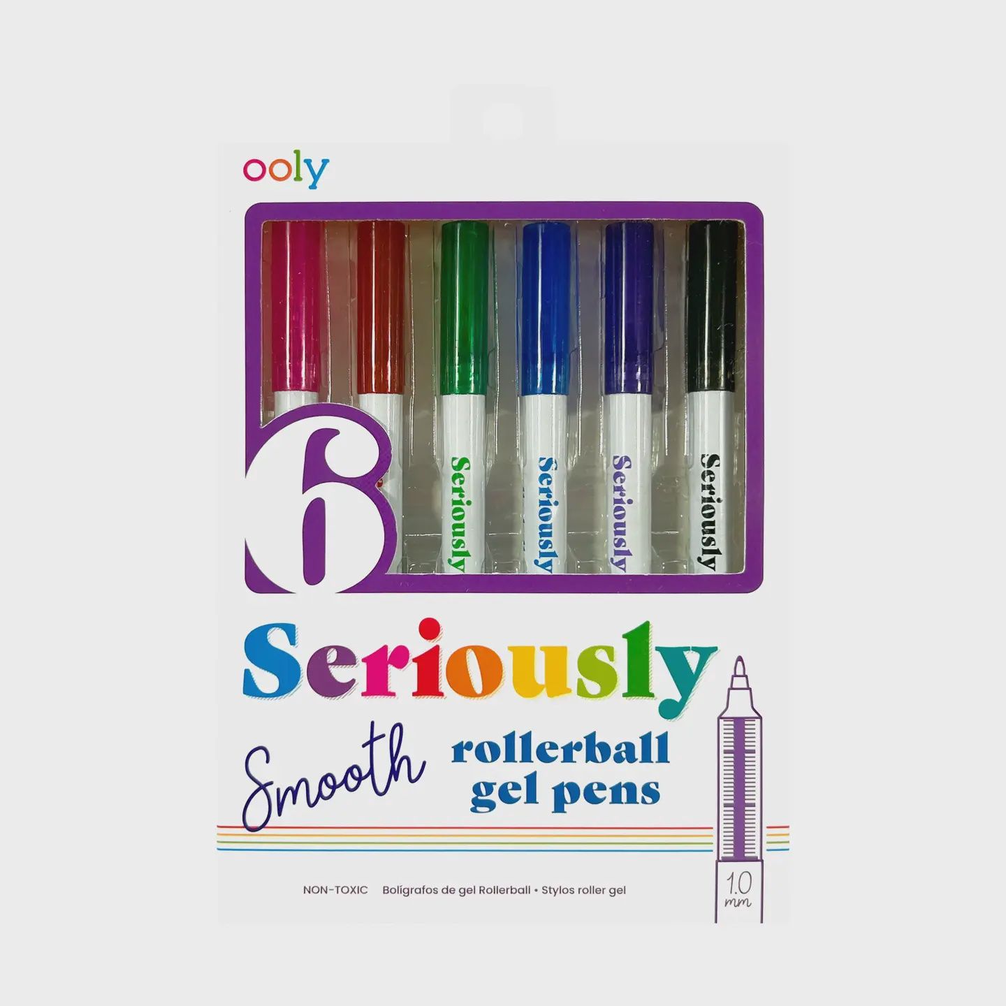 Seriously: Smooth Rollerball Gel Pens (Set of 6)