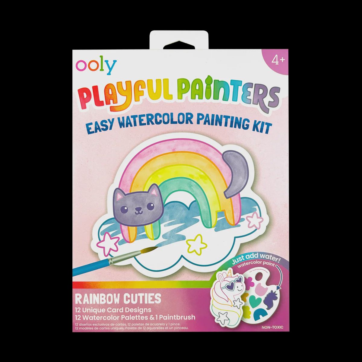 Playful Painters: Watercolor Painting Kit -Rainbow Cuties