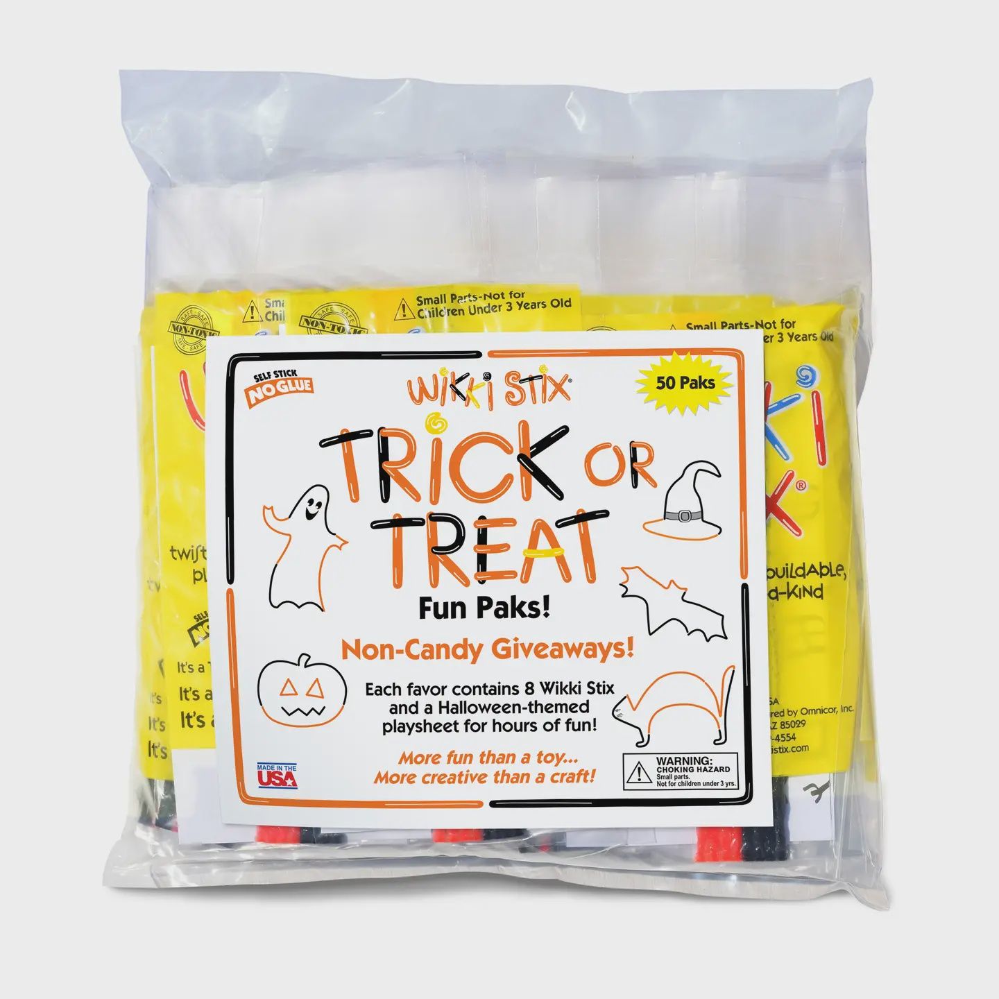 Wikki Stix Trick or Treat (50 Pack)