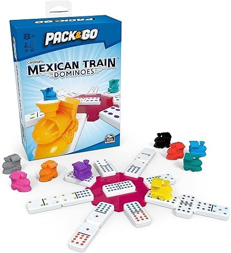 Pack &amp; Go Mexican Train Dominoes