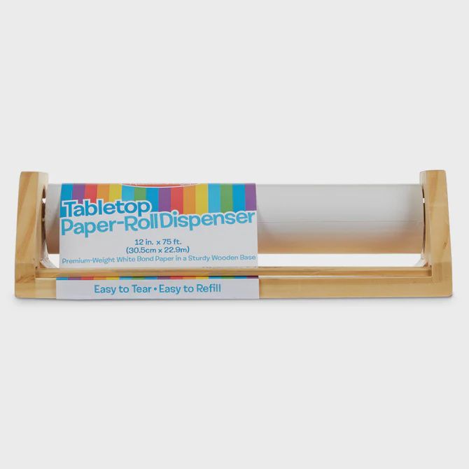 Wooden Tabletop Paper Roll Dispenser