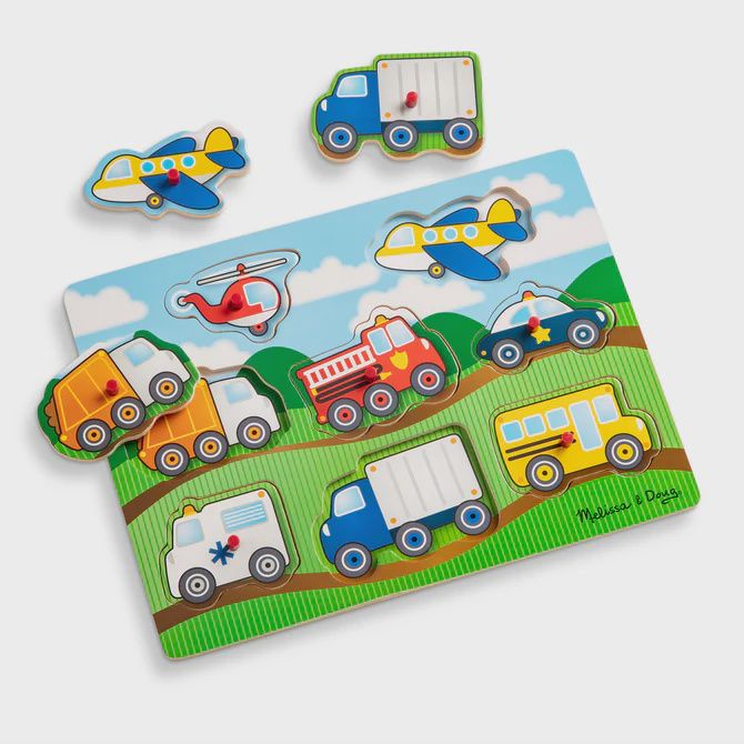 Vehicles Peg Puzzle