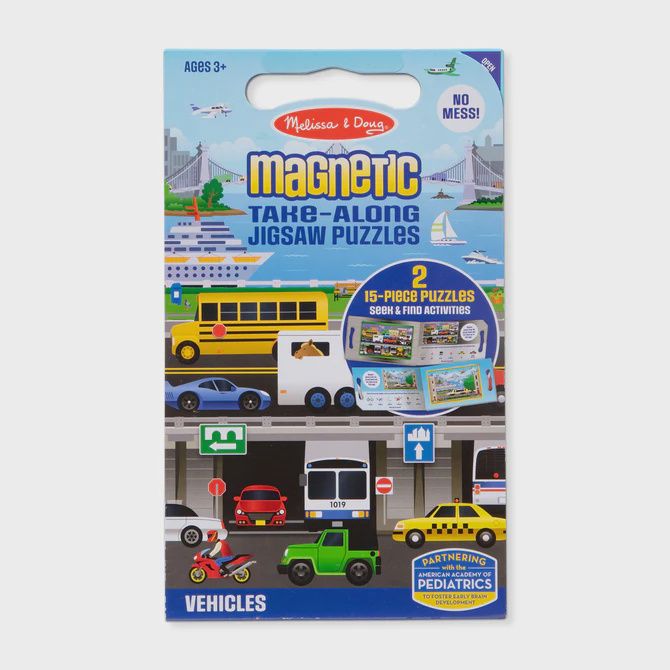 Take-Along Magnetic Jigsaw Puzzles – Vehicles