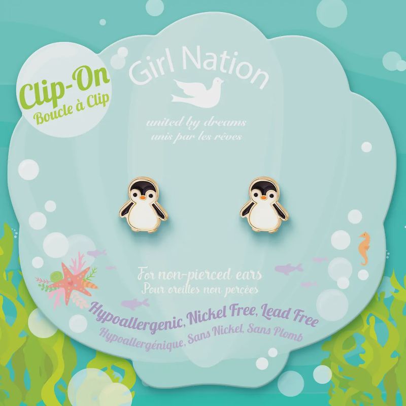 Clip On Cutie Earrings | Personable Penguin