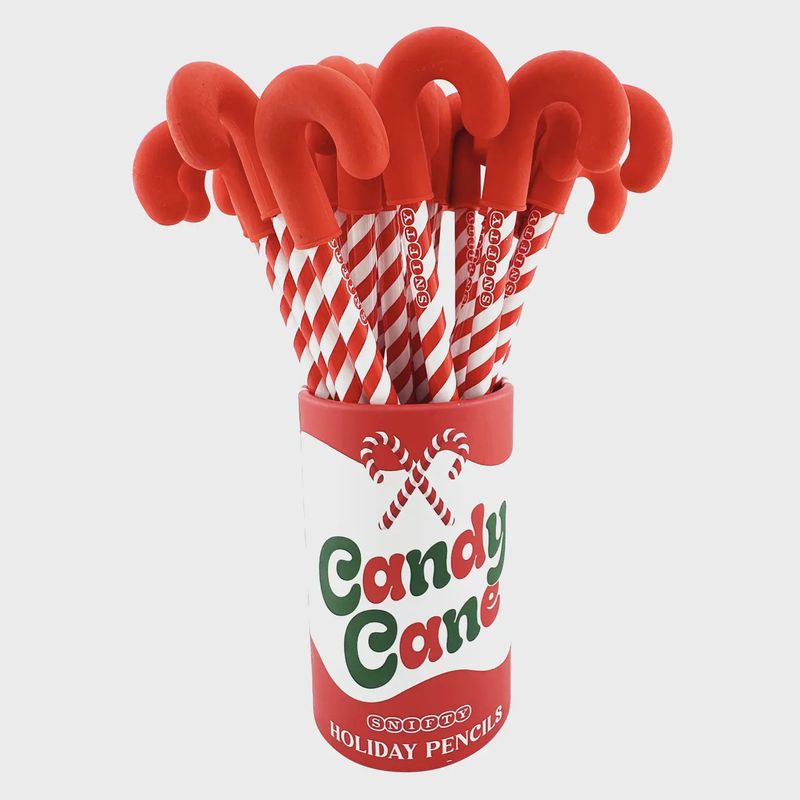 Candy Cane Holiday Pencils
