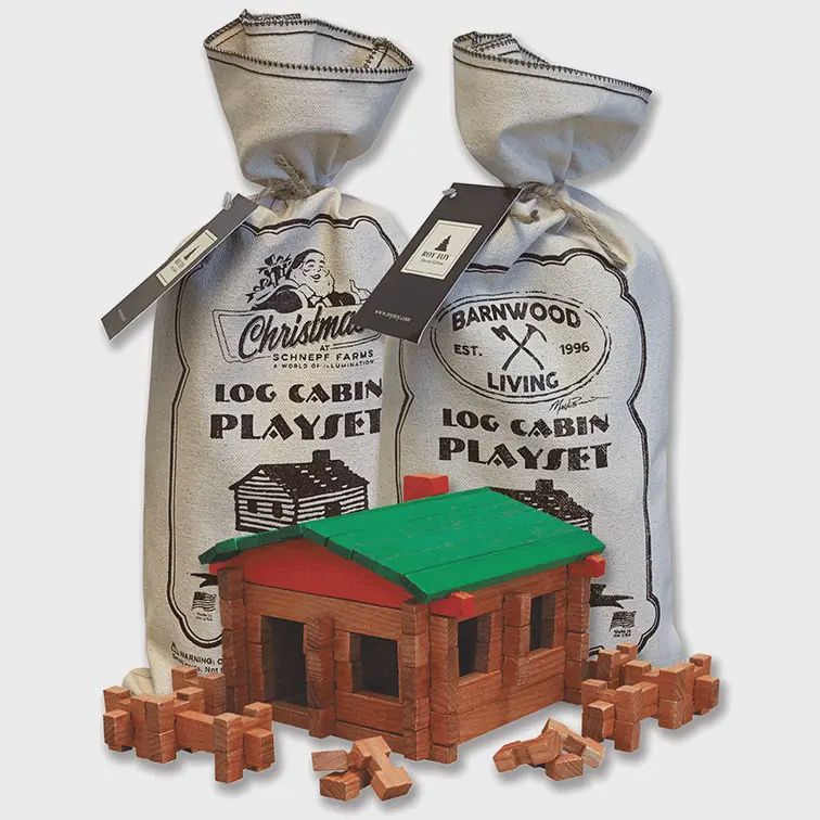 Roy Toy Log Cabin Canvas Bag